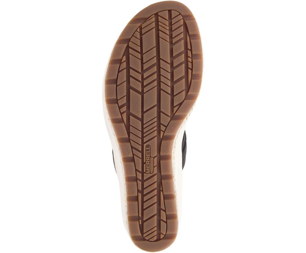 Sandálias Senhora - Merrell Kaiteri Wedge Slide - Pretas - IZH946570